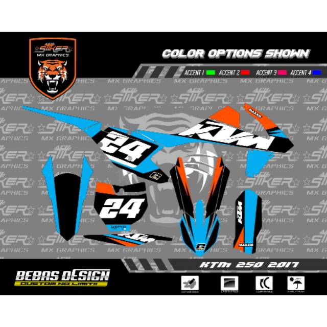 DECAL KTM 250 2017**