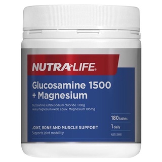 Nutra-Life Glucosamine 1500 + Magnesium 180 Tablets(พรีออเดอร์)