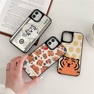 Casetify MUZIK TIGER เคสโทรศัพท์มือถือ TPU กันกระแทก ปิดด้านหลัง ลายเสือน่ารัก แฟชั่น สําหรับ iPhone 13 Pro MAX 12 11 Pro MAX XR X XS MAX 7 8 Plus SE2020