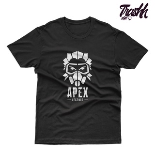 เสื้อยืดแฟชั่น เสื้อขาว เสื้อยืดคอกลมเสื้อยืด พิมพ์ลาย Apex Legends Caustic Icon สําหรับผู้ชาย Tee