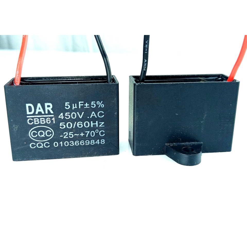 JIADOพัดลมไฟฟ้าCapacitorพัดลมเริ่มต้นCapacitor2Pcs 1UF1.2UF 1.5UF 2UF 2.5UF 3UF 3.5UF 4UF 4.5UF 5UF 
