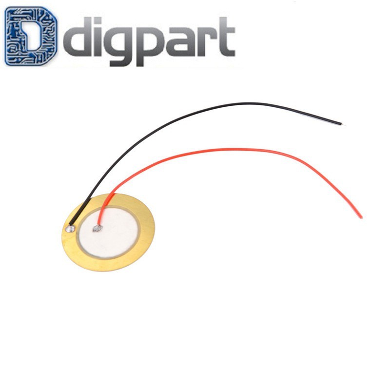 Piezo Elements 27mm Disc Drum Trigger Sensor Sonar + สายทองแดง