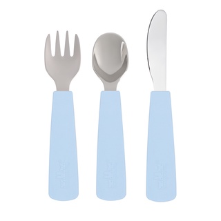 We Might Be Tiny : Toddler Feedie Cutlery Set (3 pieces) ชุดช้อนส้อม และ มีด ซิลิโคน