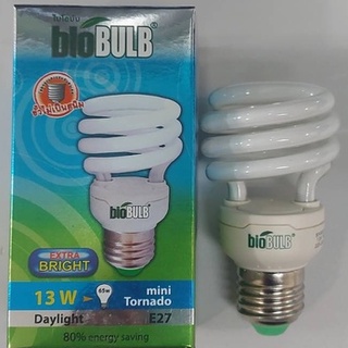 หลอดประหยัดไฟ Biobulb tonado 13w Daylight