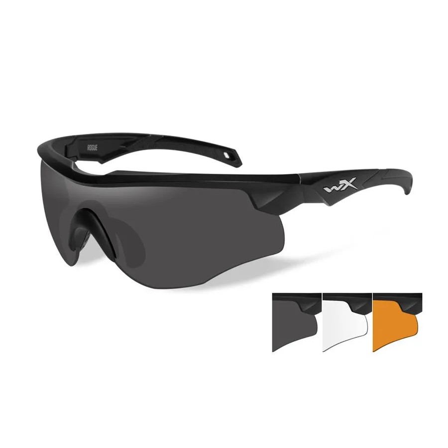 WILEY X ROGUE 3 LENS (GREY/CLEAR/RUST) MATTE BLACK