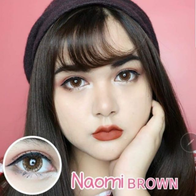 💖 Kitty kawaii ๑ Naomi สายตา -00 ถึง1000 (ค่าปกติมี mini/big) brown gray Contactlens บิ๊กอาย คอนแทคเ