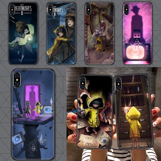 เคสโทรศัพท์มือถือ ลาย Little Nightmares 2 สีดํา สําหรับ iphone 5 5s se 2 6 6s 7 8 12 mini plus X XS XR 11 PRO MAX