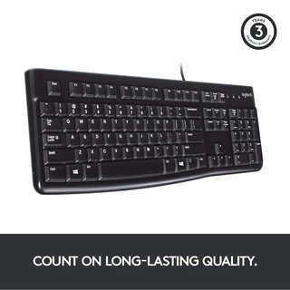 🔥ขายดีส่งไว🔥KEYBOARD (คีย์บอร์ด) LOGITECH K120 USB B100 คีย์ไทย-อังกฤษ รูปแบบมาตรฐาน ประกัน 3 ปี