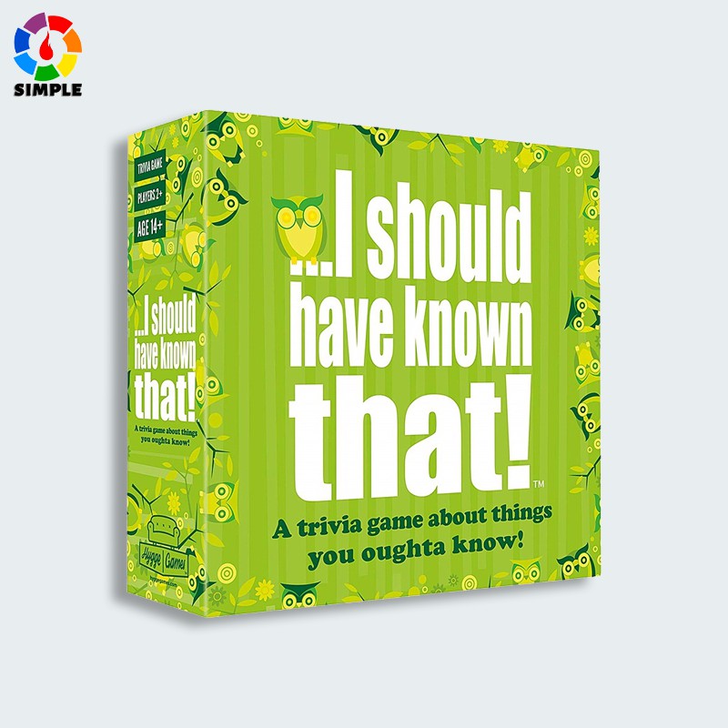 I Should Have Known That Card board games Board Game Party Holiday