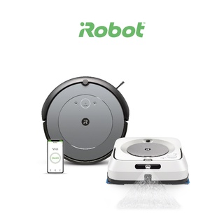 [ซื้อคู่คุ้มกว่า] iRobot Roomba i2 หุ่นยนต์ดูดฝุ่น คู่ Braava jet m6 หุ่นยนต์ถูพื้น