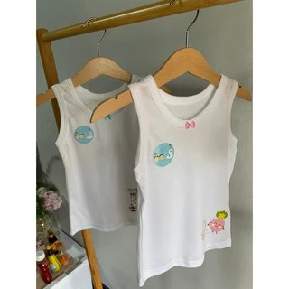 สุดคุ้ม!! (แพ็ค3ตัว/1ตัว) เสื้อทับในเด็กหญิง เสื้อกล้ามขาวเด็กหญิง(โบว์)