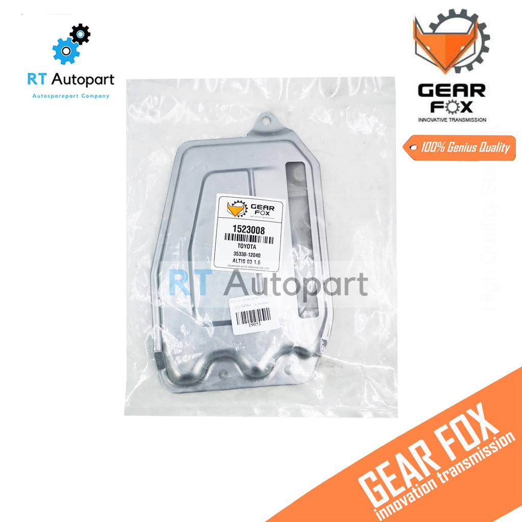 Gearfox กรองเกียร์ ออโต้ Toyota Altis ZZE121 ปี01-07 เครื่อง1.6 / ปะเก็นเกียร์ ปะเก็นแครงเกียร์ / 35