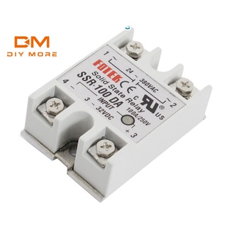 DIYMORE SSR-100DA 24V-380V 100A 250V 3-32V DC To AC Solid State Relay Module