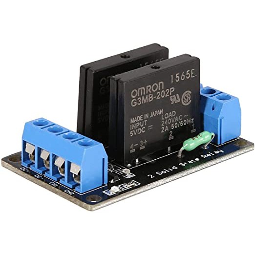2 Channels Solid State Relay Module  High Level G3MB-202P Solid State Relay SSR  for AVR DSP arduino Diy Kit