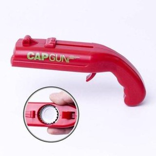 ที่เปิดขวด สีแดง❤ ยิงได้ ปืนพลาสติกเปิดขวด แบบพกพา CAP GUN มีคลิปรีวิว Double T