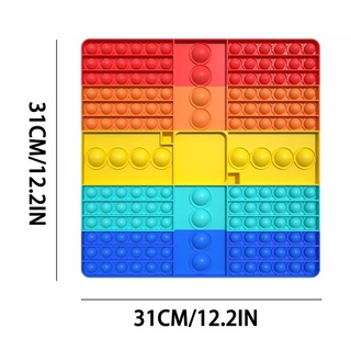 เกมส์ Pop it สี่เหลี่ยม มาพร้อมลูกเต๋า ,Pop IT Jumbo