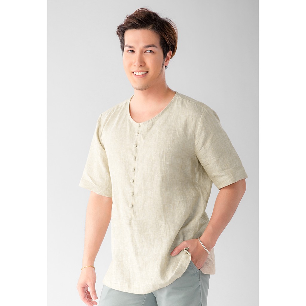 เสื้อ Finn-ผ้าลินิน F08