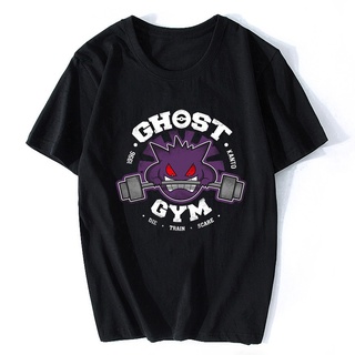 เสื้อยืดแขนสั้น พิมพ์ลาย Ghost Gym Japan Otaku สไตล์ฮาราจูกุ สตรีท สําหรับผู้ชายสามารถปรับแต่งได้