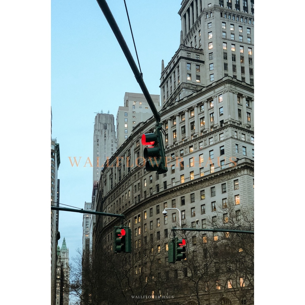 โปสเตอร์ โปสการ์ด A3/A4/4”x6” “NYC26-STOP" คุณภาพดี - wallflower.haus