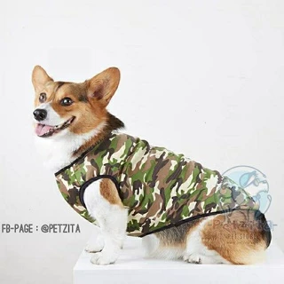 🇹🇭พร้อมส่ง🇹🇭 เสื้อสุนัขพันธุ์ใหญ่ 🐶🐕🦮 เสื้อแขนกุดลายแฟชั่น & ลายพลางทหาร เสื้อหมาใหญ่ สุนัขพันธุ์ใหญ่