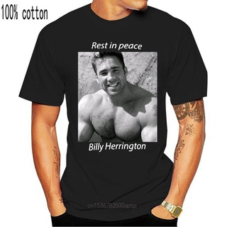 [100% Cotton] เสื้อยืดผ้าฝ้าย พิมพ์ลาย rest in peace billy herrington rest in peace rip gachi billy herrington gachibass