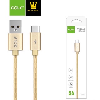 สายชาร์จ GOLF รุ่น GC-76T สายชาร์จเร็ว TYPE-C 5A Quick Charge