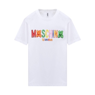 เสื้อยืดโอเวอร์ไซส์เสื้อยืด ลายหมีเท็ดดี้ Moschino Mosso 3 T1910 2325 สําหรับผู้ชายS-3XL