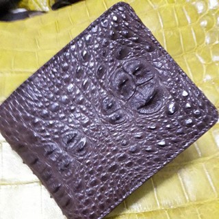 กระเป๋าสตางค์หนังจระเข้แท้ crocodile wallet