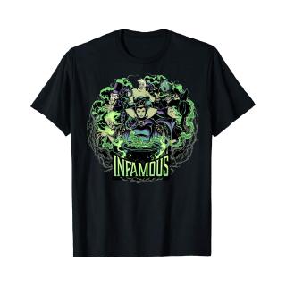 เสื้อยืดพิมพ์ลาย Disney Villains infamous Evil Group