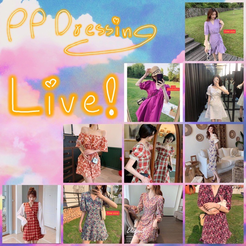 PP DRESSING SHOP LIVE📺 งานเดรส งานเซ็ท งานจั๊ม งานตัด 🌟⚡️