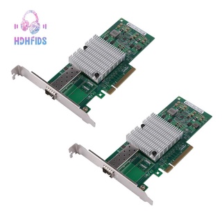 ชิปเซ็ตอะแดปเตอร์แปลงเครือข่าย 10Gb PCI-E NIC 82599EN สําหรับ Intel X520-DA1 (NIC) Single SFP + Port 2 ชิ้น