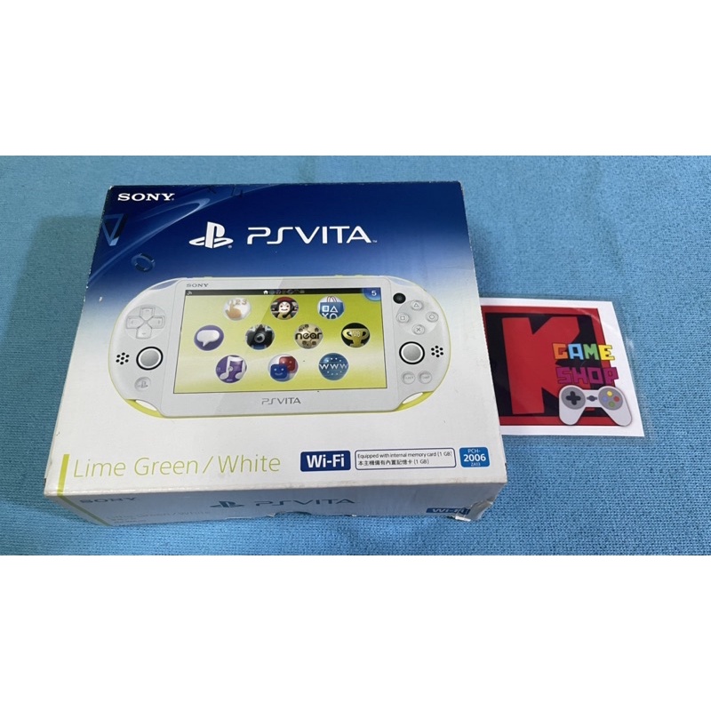 Psvita 2000 Lemon green สีเขียว มะนาว Boxset มือสอง(USED) เครื่องเล่นเกมส์พกพา