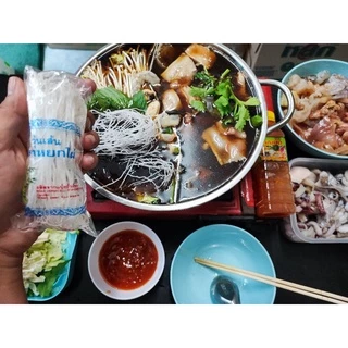 วุ้นเส้น วุ้นเส้นห่อจิ๋ว ตรา หยกไผ่ ขนาด 20 กรัม (เหนียว นุ่ม หนึบ แบบฉบับร้านหมูกระทะ)