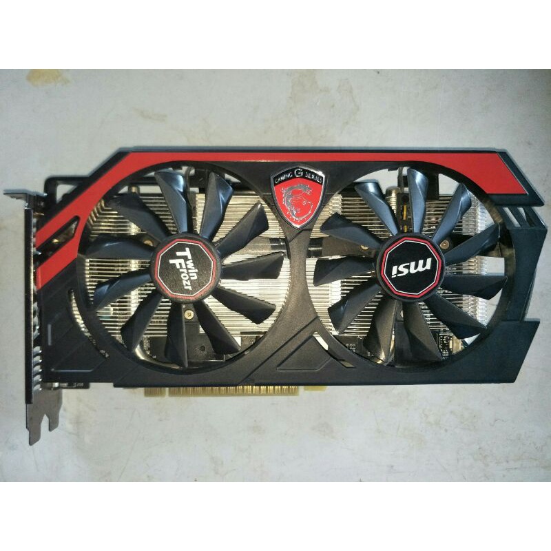 การ์ดจอ msi gtx 750 twin frozr 1gb มือสอง *ช่องHDMIเสีย* เเถมสายเเปลง DVI to hdmi