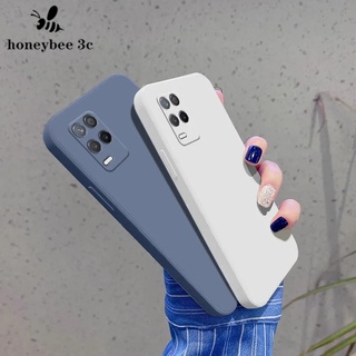 เคสโทรศัพท์ Realme 10 5G 9 Pro Plus 9i เคสโทรศัพท์ ขอบสี่เหลี่ยม ป้องกันเลนส์ ของเหลว ซิลิโคน เรียบ สีลูกกวาด สีพื้น เคสป้องกัน ฝาหลัง