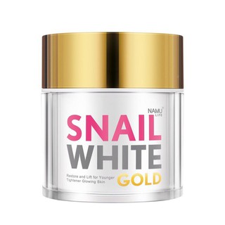 ﻿Snail White Gold Facial Cream 50ml. สเนลไวท์ โกลด์ ครีมหอยทากผสมทองคำ บำรุงผิวหน้าขาวกระจ่างใส แลดูอ่อนเยาว์