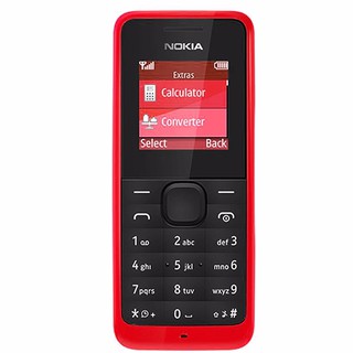 โทรศัพท์มือถือโนเกีย ปุ่มกด NOKIA 105 (สีแดง) 3G/4G  รุ่นใหม่ 2020