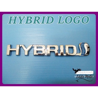 HYBRID LOGO "CHROME" size 15 cm.  // โลโก้ไฮบริด ชุบโครเมี่ยม พร้อมกาวติด สินค้าคุณภาพดี