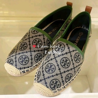 พรึฯTORY BURCH T MONOGRAM ESPADRILLE Us8.