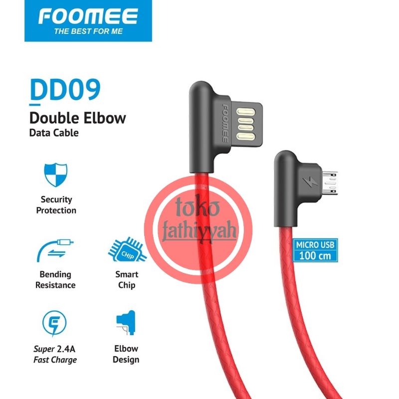 Foomee DD09 สายเคเบิ้ล micro USB 2.4 สําหรับใช้ในการเล่นเกม