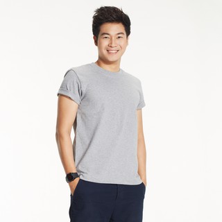 เสื้อยืดเบาสบาย Cotton100% สีเทา TL015 - Polomaker