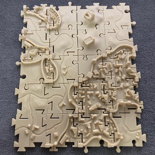 Carcassonne BoardGame: 3D Interlocking Tiles