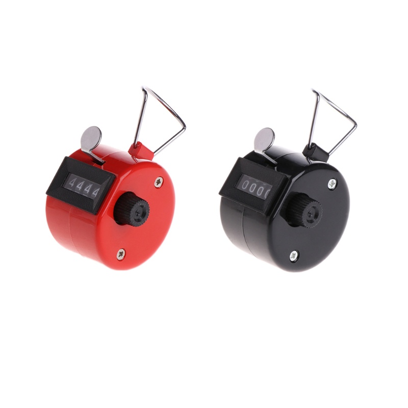 EV แบบพกพา Hand Tally Counter 4 หลักจอแสดงผล Clicker Counter Mechanical Handheld Pitch Counter Click