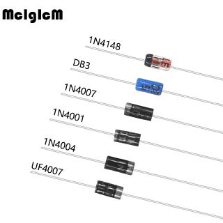 ไดโอดวงจรเรียงกระแส 1N4007 1N4001 1N4148 1N4004 UF4007 DB3 100 ชิ้น