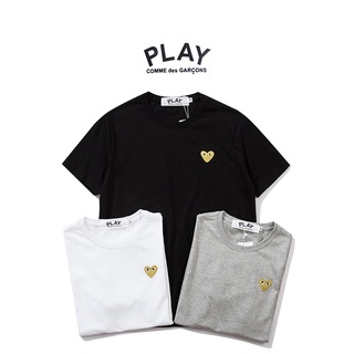 [S-5XL]Play100% เสื้อยืดแขนสั้นลําลอง ผ้าฝ้าย ปักลาย Kawakubo สไตล์คลาสสิก แฟชั่นสําหรับผู้ชาย และผู้หญิง