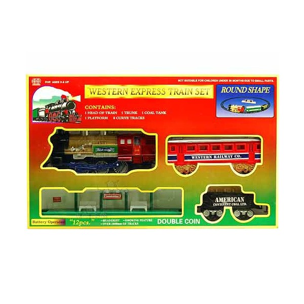 Toy's Mart Western Express Train Set With Lights Sound