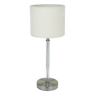 Table lamp TABLE LAMP CARINI LS-MT1727 CONTEMPORARY FABRIC CREAM The lamp Light bulb โคมไฟตั้งโต๊ะ ไฟตั้งโต๊ะ คอนเทมโพรา