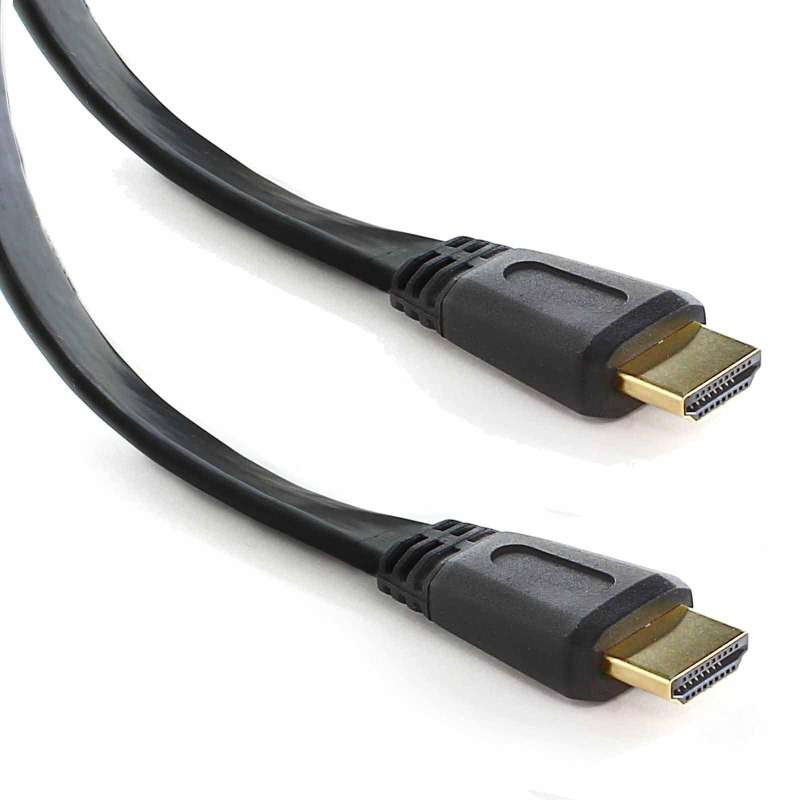 HDTV High Speed 1.5m 3m 5m 10m 15m 20m 1080p 3D VER 1.4 สายแบบอ่อนแบนยาว 1.5เมตร 3เมตร 5เมตร 10เมตร 15เมตร 20เมตร(Black)