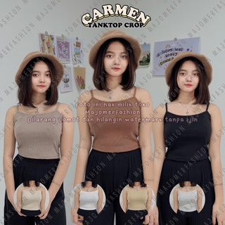 คุณผู้หญิง ® | Carmen TANKTOP CROP - CROP RIB TANK Top เสื้อท็อปส์ เสื้อกล้าม สําหรับผู้ชาย