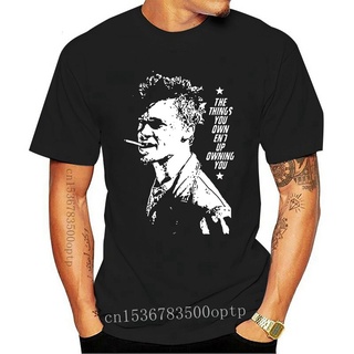 เสื้อยืดคอกลม แบบนิ่ม ระบายอากาศได้ดี คุณภาพสูง พิมพ์ลายภาพยนตร์ Cool Fight Club Tyler Durden Parody สําหรับผู้ชายS-5XL